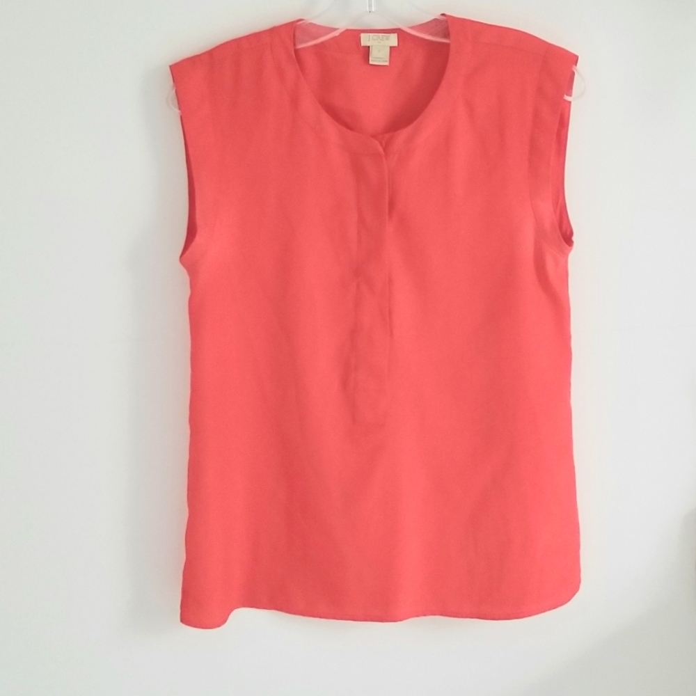 J. Crew Orange sleeveless top